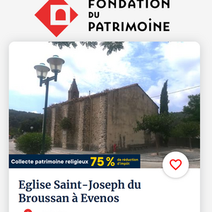 L'église Saint-Joseph du Broussan, à Evenos, bénéficiaire de la (...)