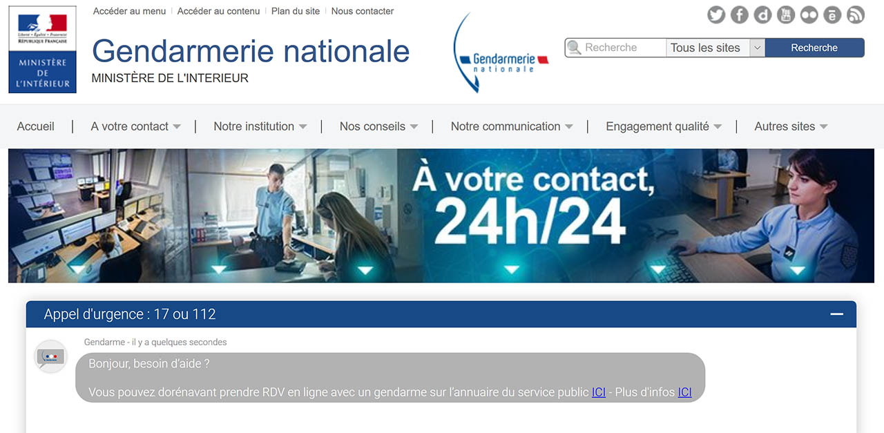 Gendarmerie nationale / Le ministère recrute / A votre service - Ministère  de l'Intérieur