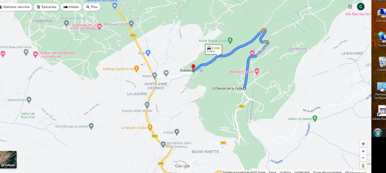 Réalisation du GC RD 462 localisation N°2