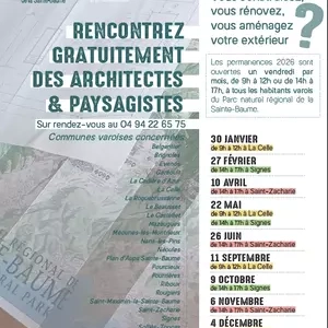 Permanences conseils PNR-CAUE VAR