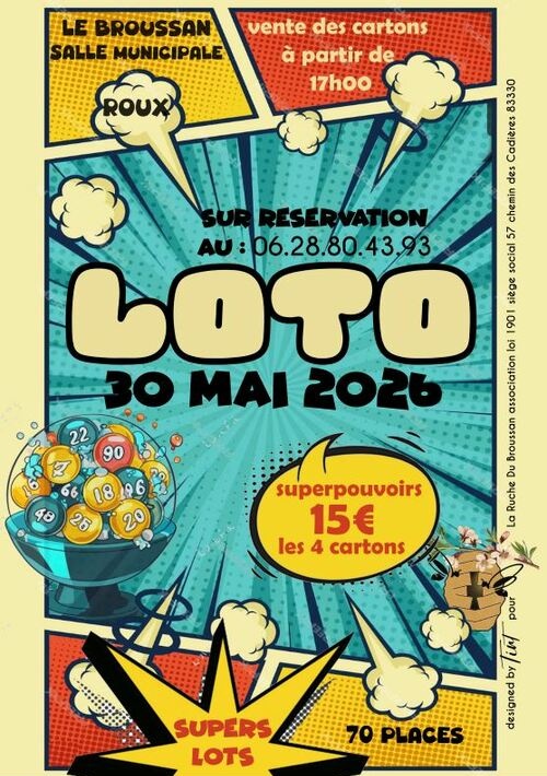 LE LOTO DE LA RUCHE DÉBARQUE AU BROUSSAN !