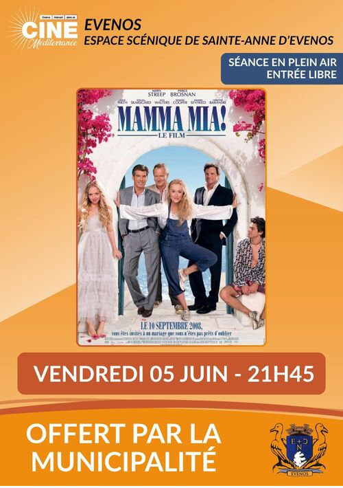 ✨ CINÉMA EN PLEIN AIR : "Mamma Mia !" débarque à Evenos ! ✨