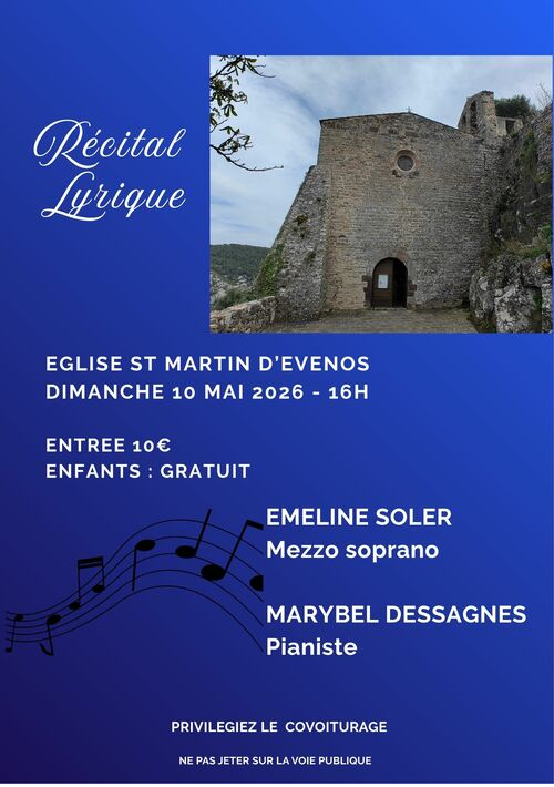 RÉCITAL LYRIQUE : UNE PARENTHÈSE ENCHANTÉE À EVENOS