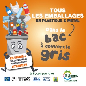 Rappel ! Déchets d'emballages plastique et métalliques ? Direction le (…)
