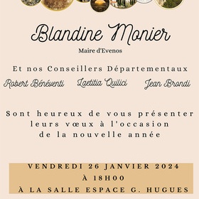 Voeux de Mme le maire Blandine Monier