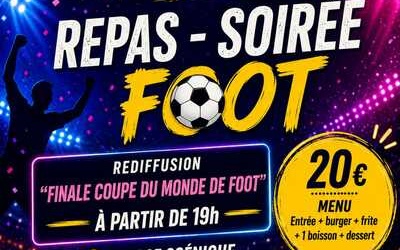 Repas + Rediffusion de la finale "Coupe du Monde de (…)