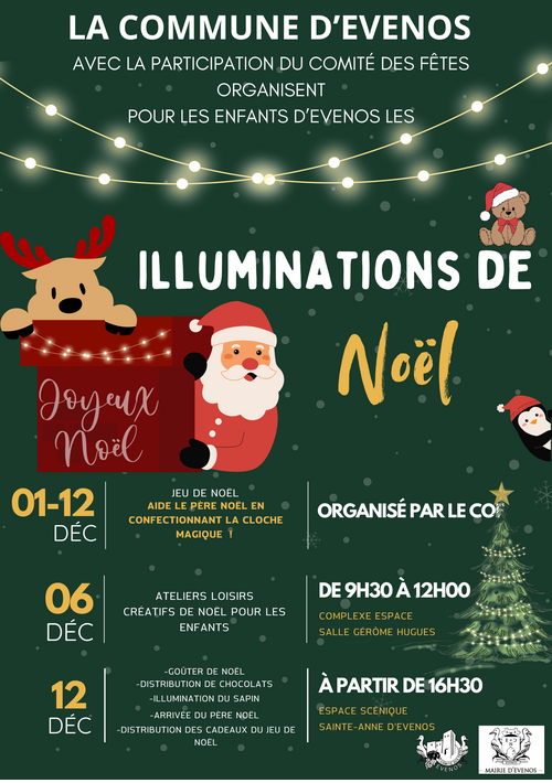 LA MAGIE DE NOËL ARRIVE À EVENOS !