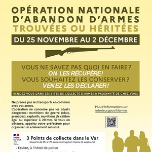 Opération Nationale d'Abandon Simplifié d'Armes à l'État : (…)