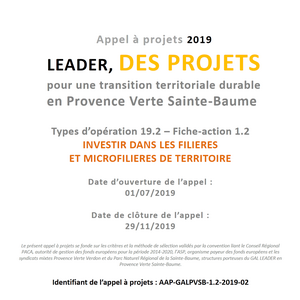 Lancement des nouveaux Appels à Candidature LEADER en Provence Verte (…)