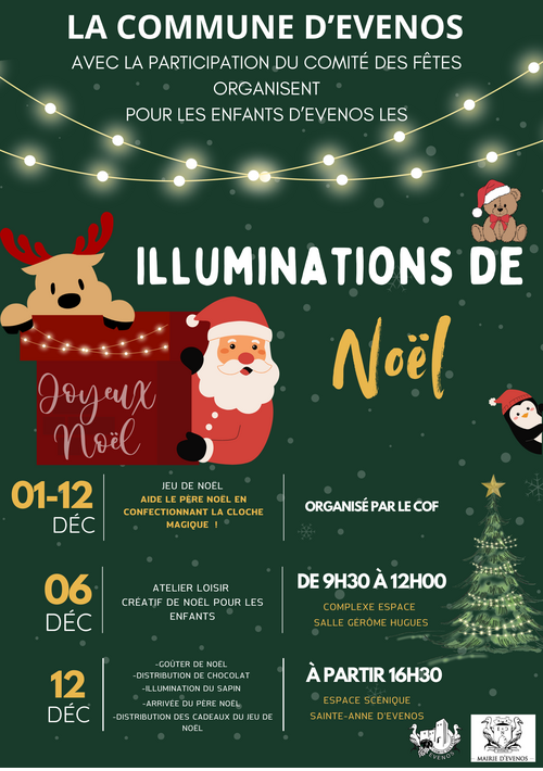 LA MAGIE DE NOËL ARRIVE À EVENOS !