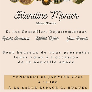 Voeux de Mme le maire Blandine Monier