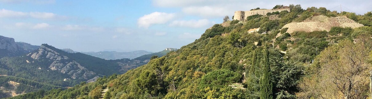 Vue du Fort du Pidaudon - Evenos (Var)