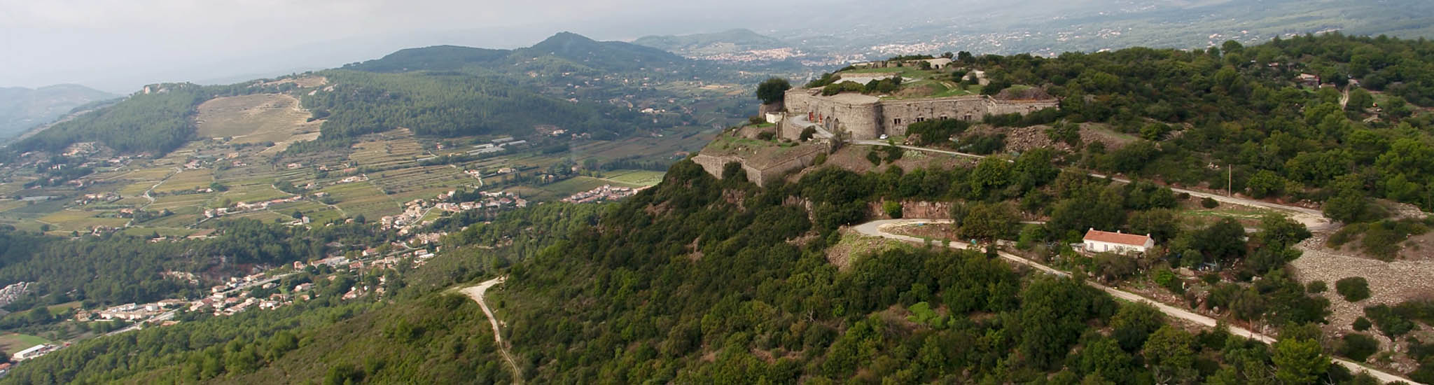 Vue du Fort du Pidaudon - Evenos (Var)