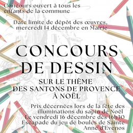 Concours de dessins : Les santons de Provence