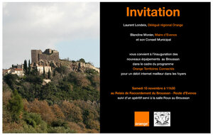 Inauguration des équipements "Orange Territoires Connectés"