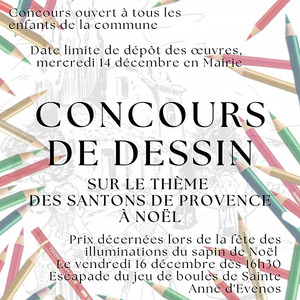 Concours de dessins : Les santons de Provence