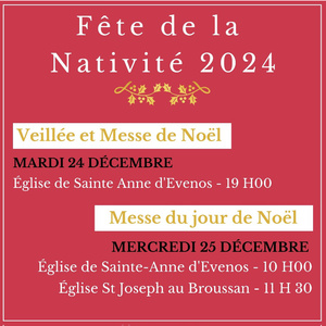 VEILLÉE ET MESSES DE NOËL
