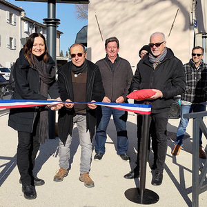 Inauguration du panneau lumineux et des radars pédagogiques de Sainte Anne (...)