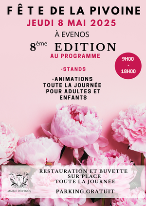 8ème ÉDITION DE LA FÊTE DE LA PIVOINE