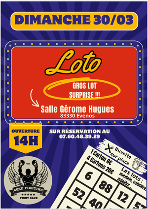 Loto du club CQKD Fighting