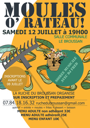 Moules O' râteau du Broussan 2025