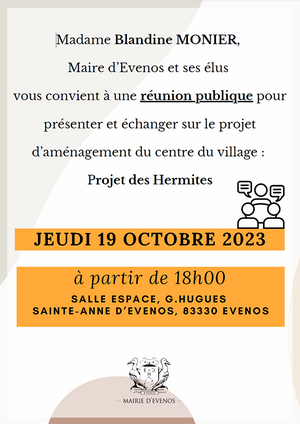 Réunion publique : Projet des Hermittes