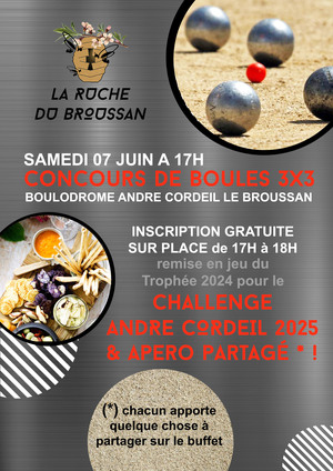 CHALLENGE ANDRE CORDEIL