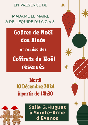 Goûter de Noël des ainés