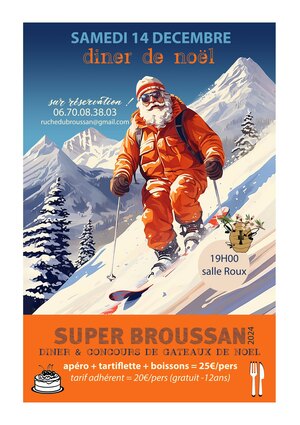 Diner de Noël de la Ruche du Broussan & Concours de pâtisserie