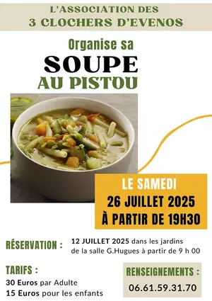 Soupe au Pistou de l'Association des 3 Clochers