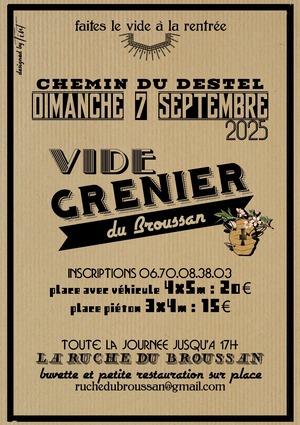 VIDE GRENIER DE LA RUCHE DU BROUSSAN