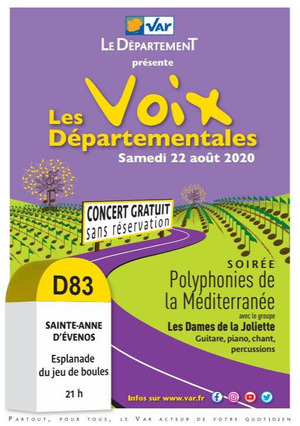 Concert des Voix départementales : Polyphonies de la Méditerranée