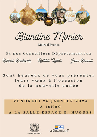 Voeux de Mme le maire Blandine Monier