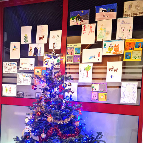 Les lauréats du concours de dessins de Noël