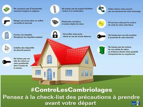 Contre les vols et les cambriolages, ayez les bons réflexes !