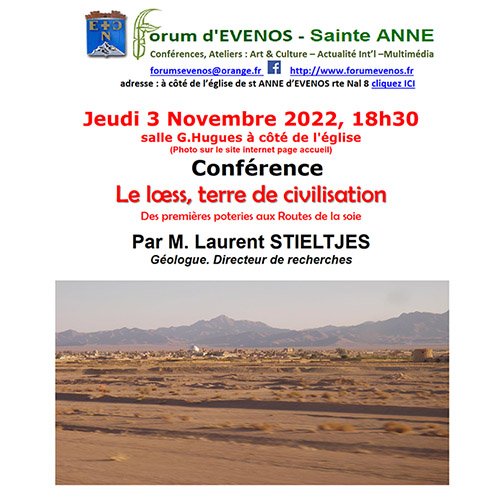 Conférence "Le lœss, terre de civilisation" par Laurent (...)