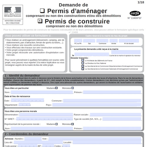 Annexe 4 : Permis d'aménager
