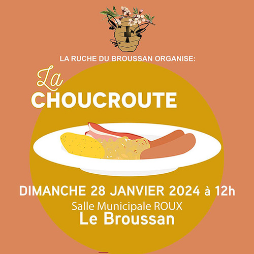 Repas Choucroute au Broussan