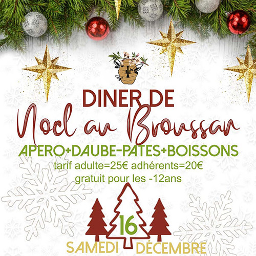 Diner de Noël de la Ruche du Broussan & Concours de pâtisserie