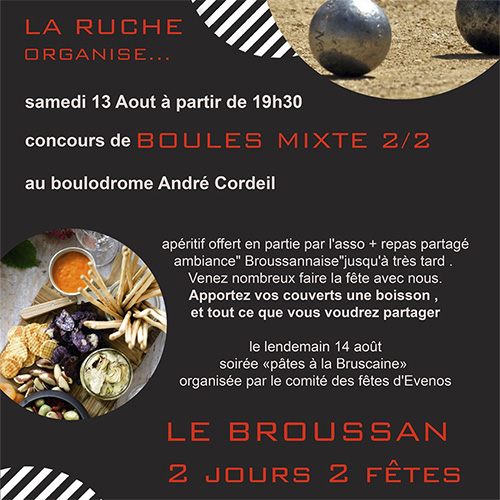Repas partagé et concours de boules