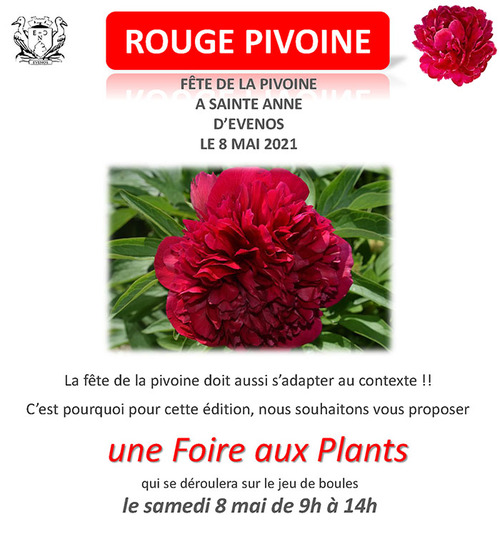 Foire aux plants de Rouge Pivoine 2021
