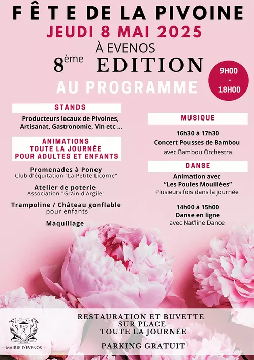 FÊTE DE LA PIVOINE - EVENOS 2025